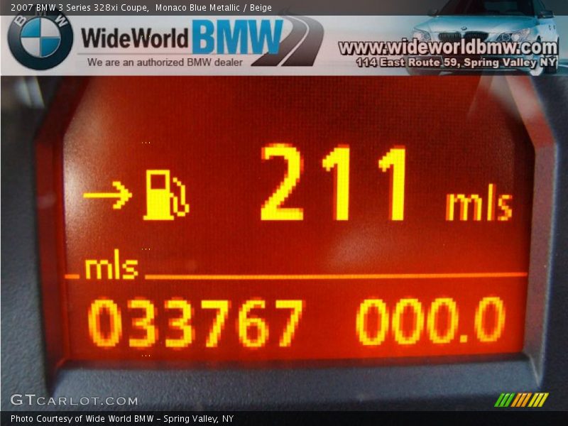 Monaco Blue Metallic / Beige 2007 BMW 3 Series 328xi Coupe