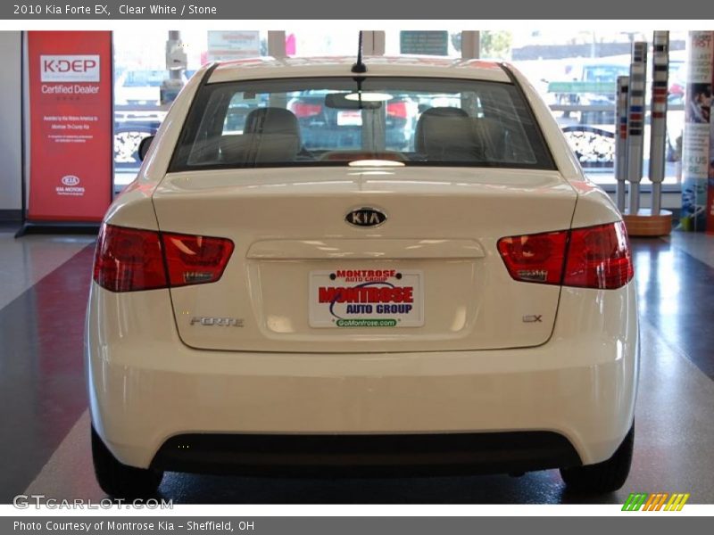 Clear White / Stone 2010 Kia Forte EX