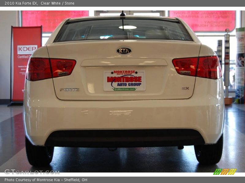 Clear White / Stone 2010 Kia Forte EX