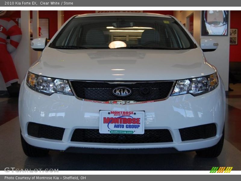 Clear White / Stone 2010 Kia Forte EX