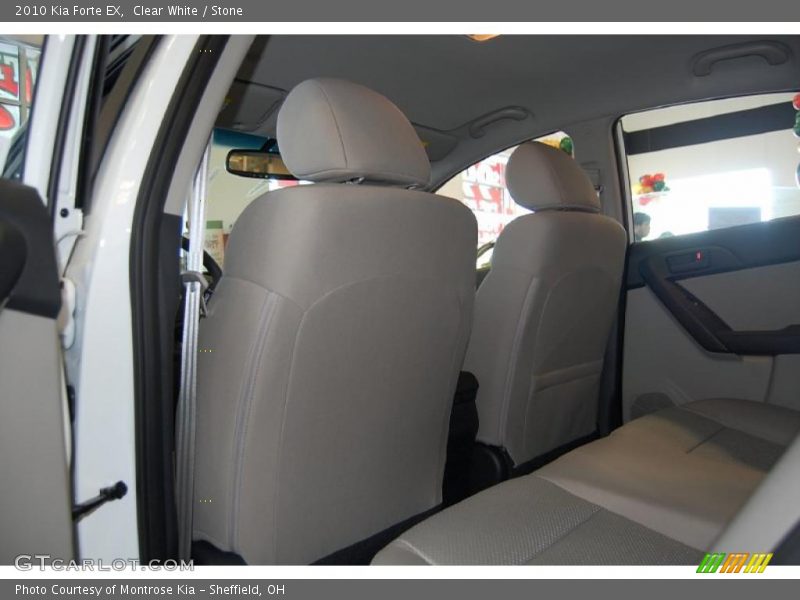 Clear White / Stone 2010 Kia Forte EX
