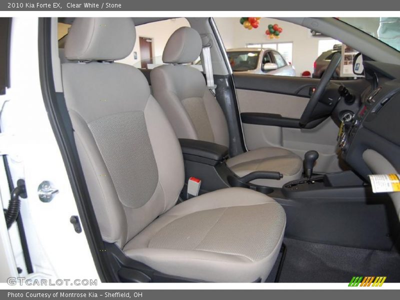 Clear White / Stone 2010 Kia Forte EX