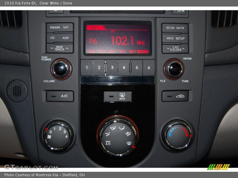 Clear White / Stone 2010 Kia Forte EX