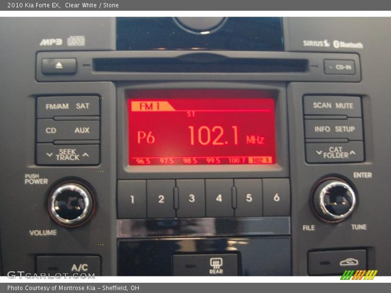 Clear White / Stone 2010 Kia Forte EX