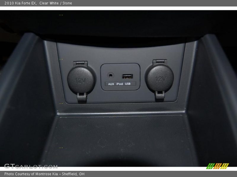Clear White / Stone 2010 Kia Forte EX