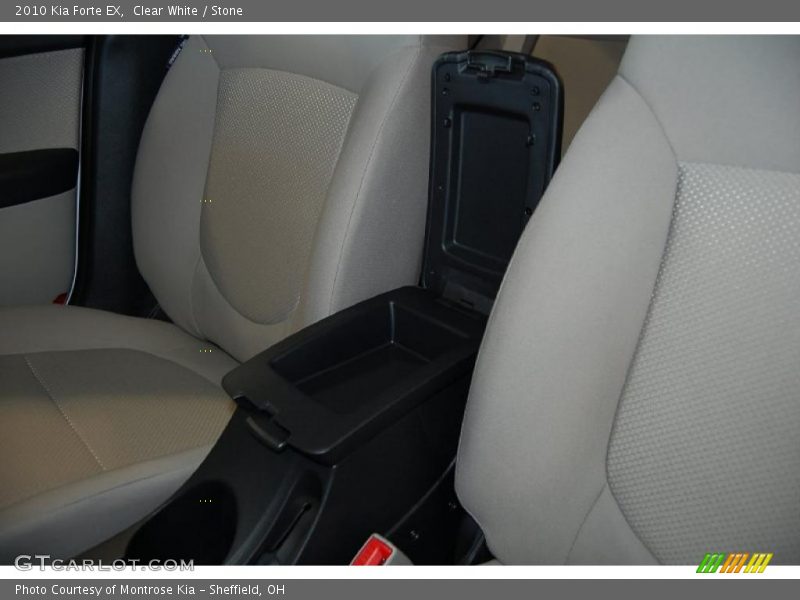 Clear White / Stone 2010 Kia Forte EX