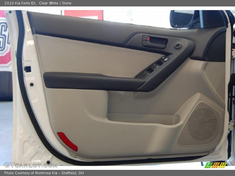 Clear White / Stone 2010 Kia Forte EX