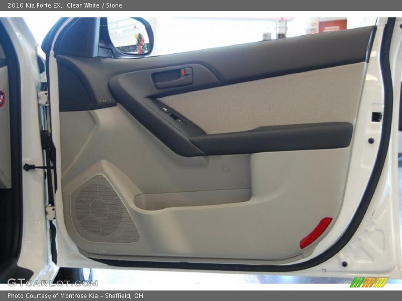 Clear White / Stone 2010 Kia Forte EX