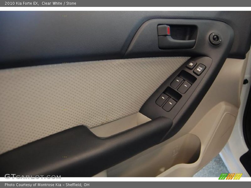 Clear White / Stone 2010 Kia Forte EX