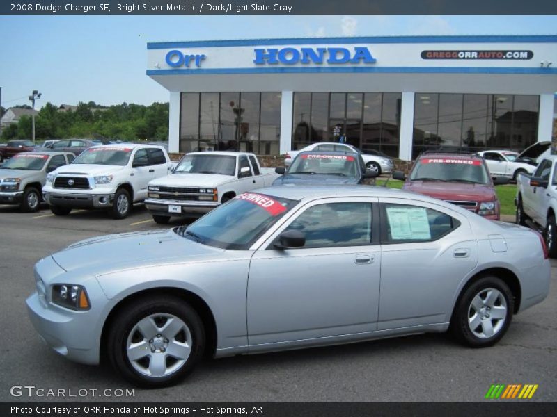 Bright Silver Metallic / Dark/Light Slate Gray 2008 Dodge Charger SE