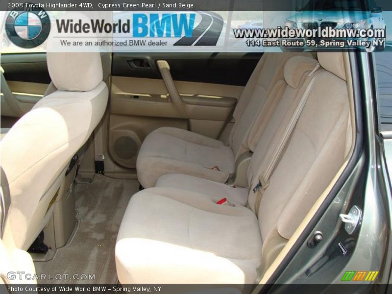 Cypress Green Pearl / Sand Beige 2008 Toyota Highlander 4WD