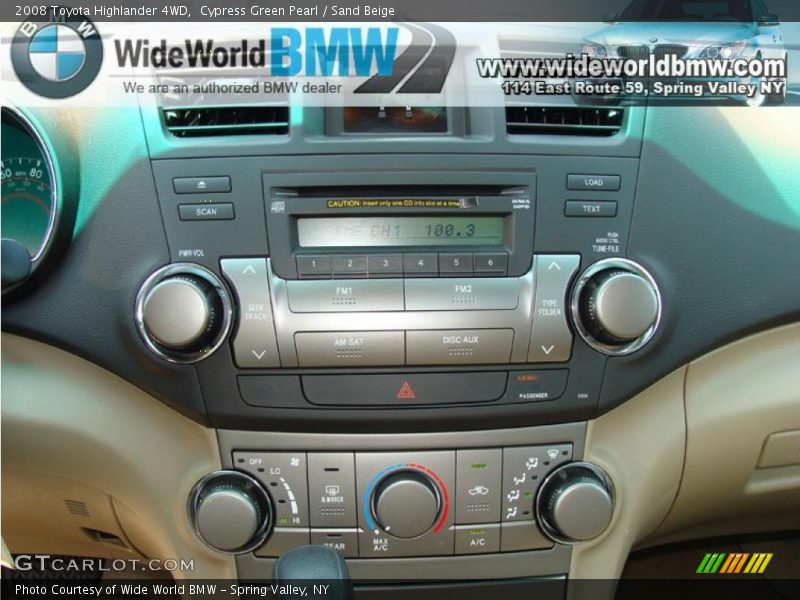 Cypress Green Pearl / Sand Beige 2008 Toyota Highlander 4WD