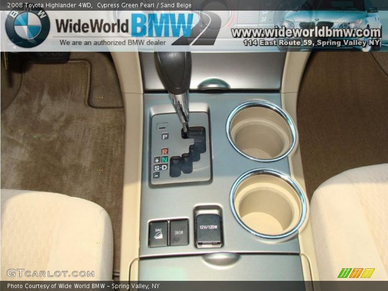 Cypress Green Pearl / Sand Beige 2008 Toyota Highlander 4WD