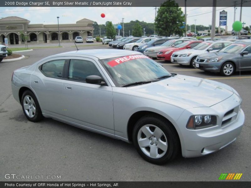 Bright Silver Metallic / Dark/Light Slate Gray 2008 Dodge Charger SE