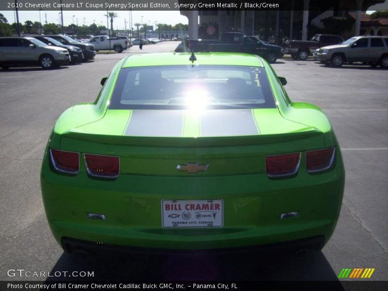 Synergy Green Metallic / Black/Green 2010 Chevrolet Camaro LT Coupe Synergy Special Edition