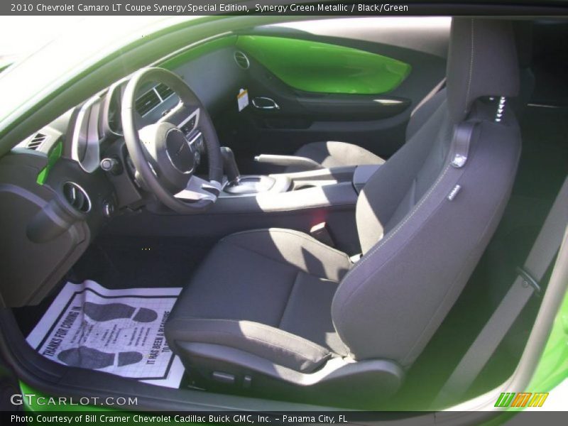 Synergy Green Metallic / Black/Green 2010 Chevrolet Camaro LT Coupe Synergy Special Edition