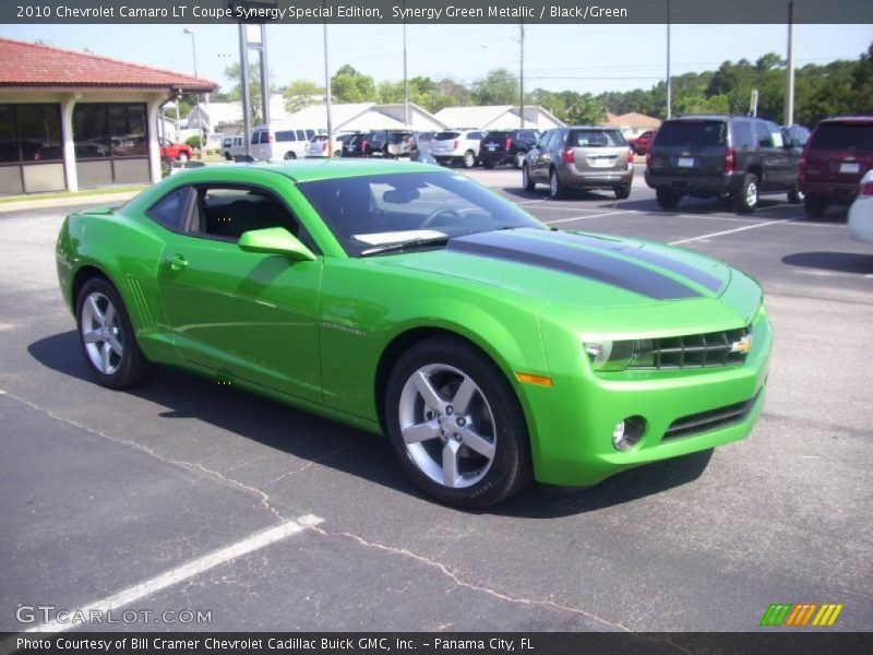 Synergy Green Metallic / Black/Green 2010 Chevrolet Camaro LT Coupe Synergy Special Edition