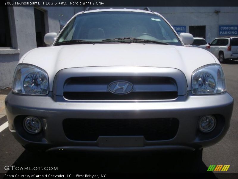 Nordic White / Gray 2005 Hyundai Santa Fe LX 3.5 4WD