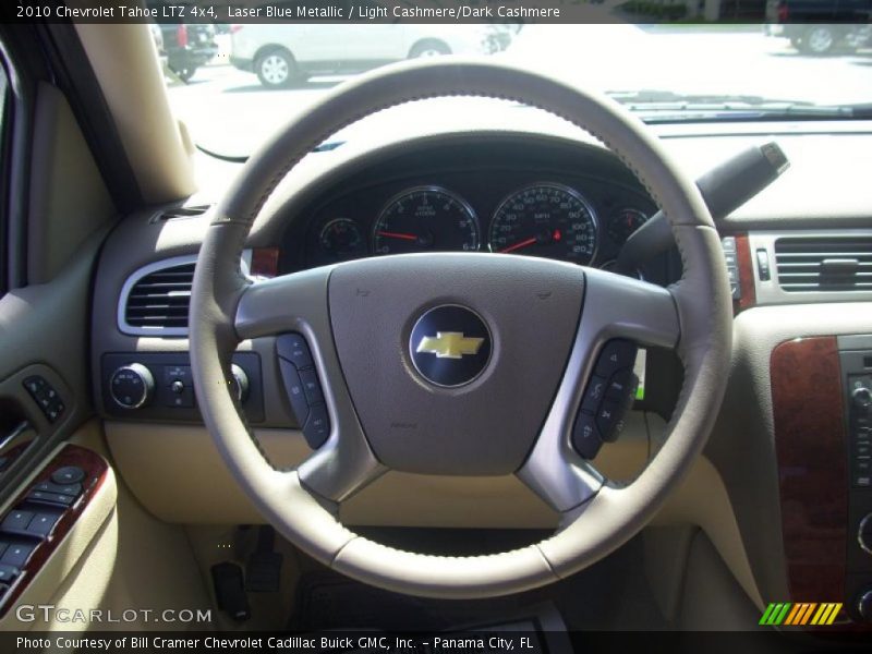 Laser Blue Metallic / Light Cashmere/Dark Cashmere 2010 Chevrolet Tahoe LTZ 4x4