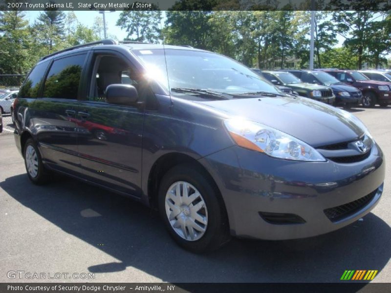 Slate Gray Metallic / Stone 2007 Toyota Sienna LE