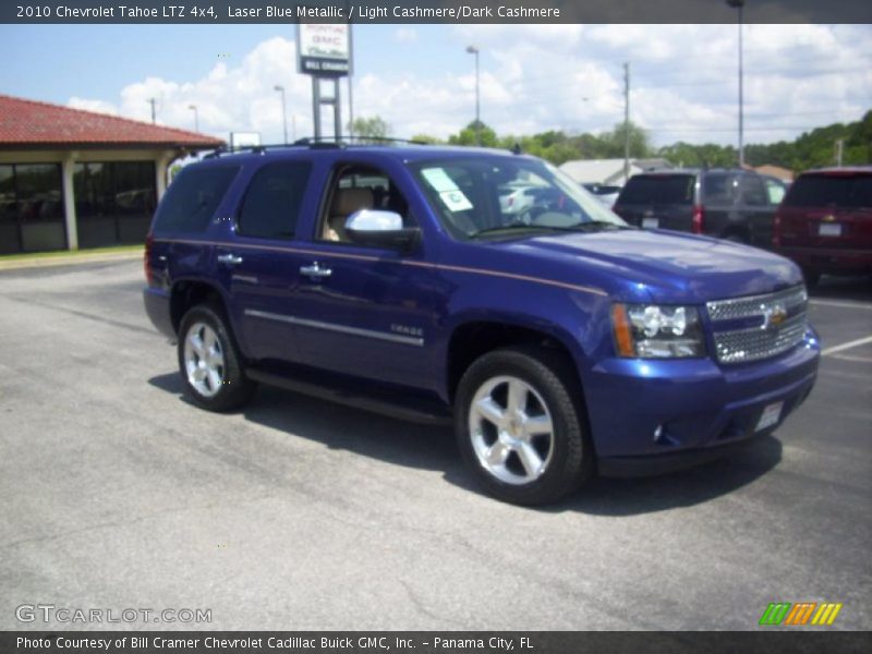 Laser Blue Metallic / Light Cashmere/Dark Cashmere 2010 Chevrolet Tahoe LTZ 4x4