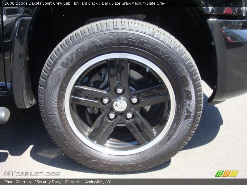 Brilliant Black / Dark Slate Gray/Medium Slate Gray 2008 Dodge Dakota Sport Crew Cab