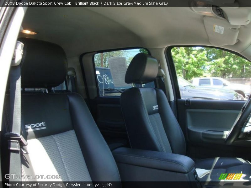 Brilliant Black / Dark Slate Gray/Medium Slate Gray 2008 Dodge Dakota Sport Crew Cab