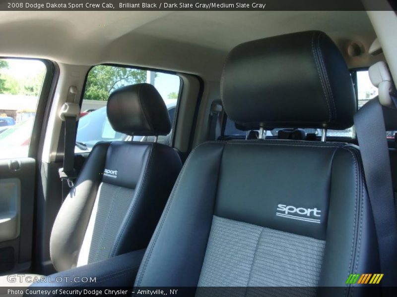 Brilliant Black / Dark Slate Gray/Medium Slate Gray 2008 Dodge Dakota Sport Crew Cab