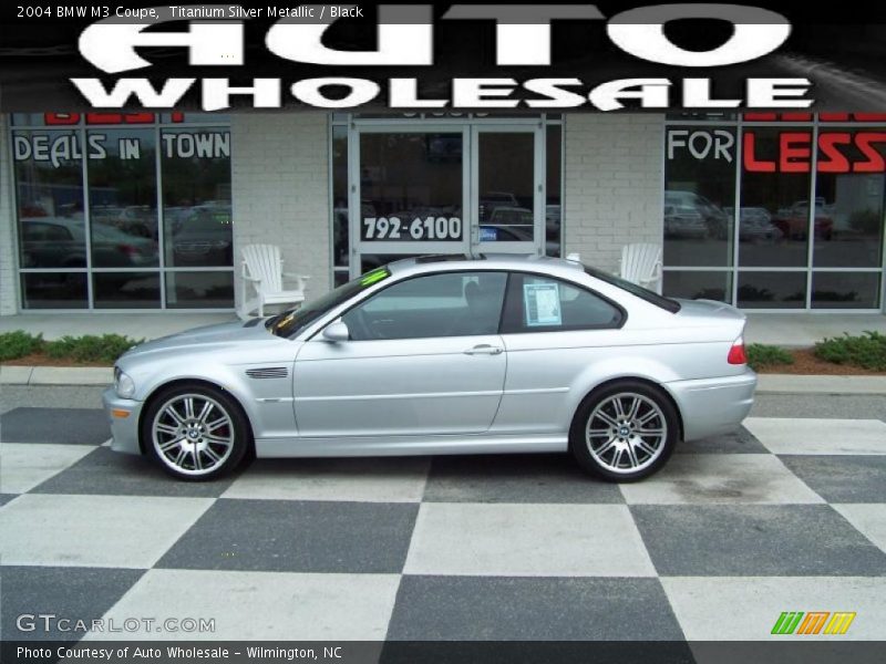 Titanium Silver Metallic / Black 2004 BMW M3 Coupe