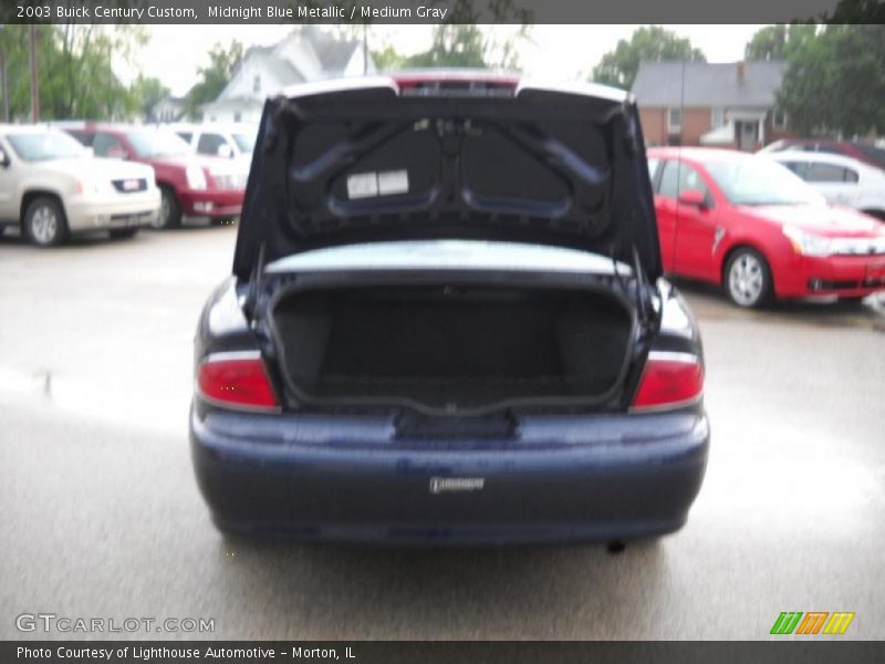Midnight Blue Metallic / Medium Gray 2003 Buick Century Custom