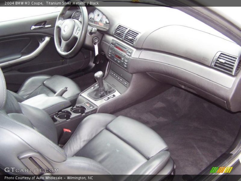 Titanium Silver Metallic / Black 2004 BMW M3 Coupe