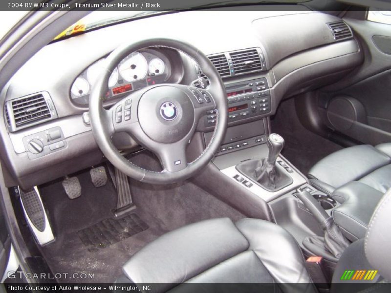 Titanium Silver Metallic / Black 2004 BMW M3 Coupe