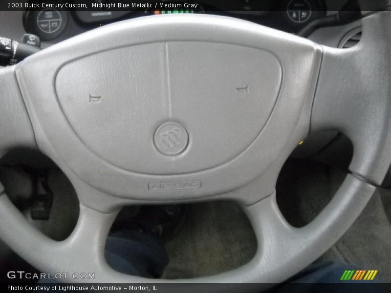 Midnight Blue Metallic / Medium Gray 2003 Buick Century Custom