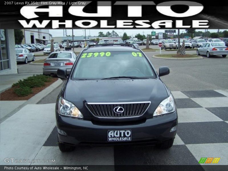 Flint Gray Mica / Light Gray 2007 Lexus RX 350