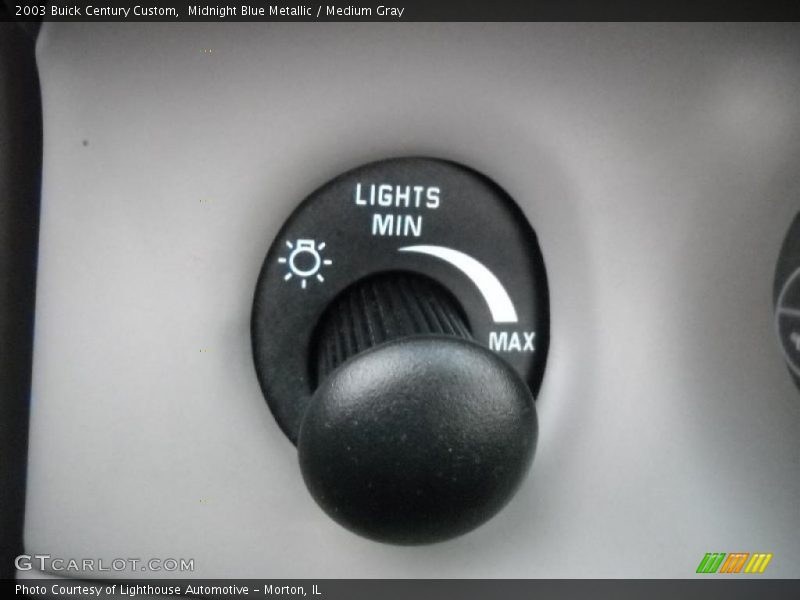 Midnight Blue Metallic / Medium Gray 2003 Buick Century Custom