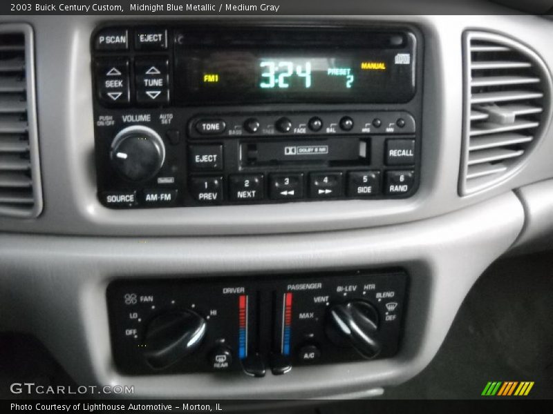 Midnight Blue Metallic / Medium Gray 2003 Buick Century Custom