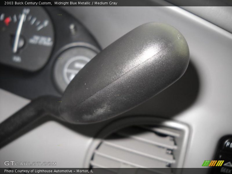 Midnight Blue Metallic / Medium Gray 2003 Buick Century Custom