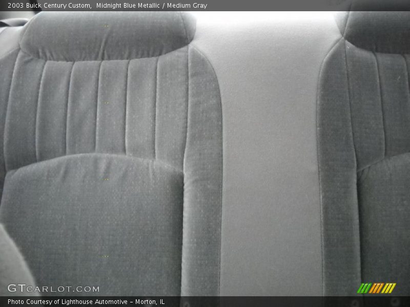 Midnight Blue Metallic / Medium Gray 2003 Buick Century Custom