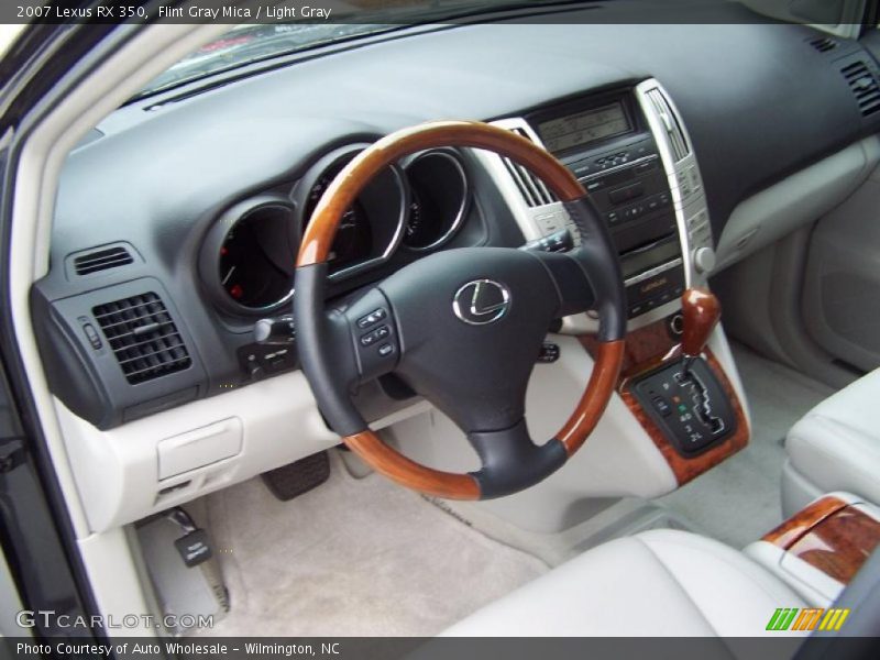 Flint Gray Mica / Light Gray 2007 Lexus RX 350
