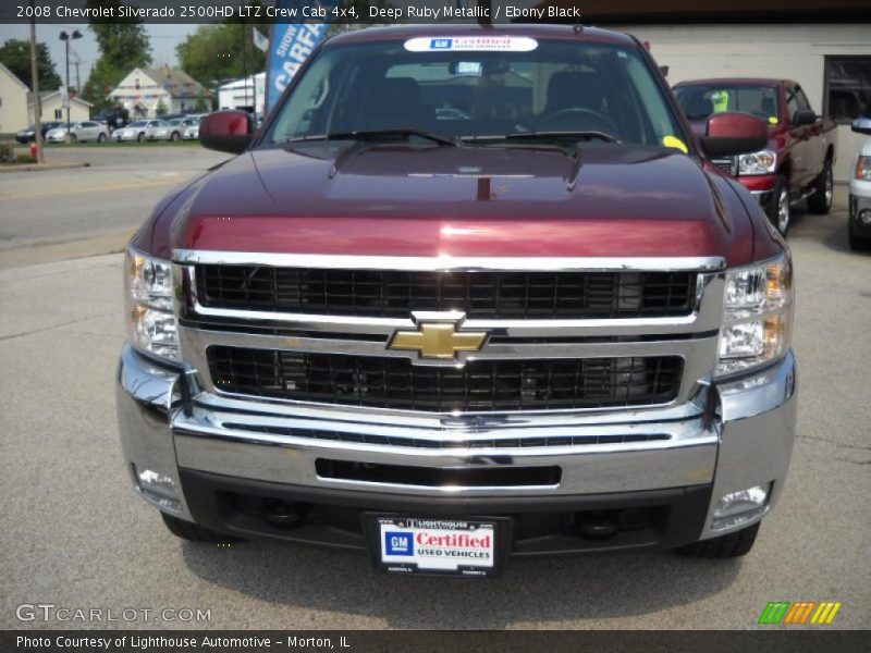 Deep Ruby Metallic / Ebony Black 2008 Chevrolet Silverado 2500HD LTZ Crew Cab 4x4