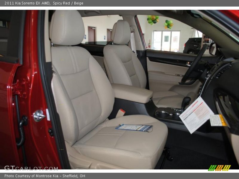 Spicy Red / Beige 2011 Kia Sorento EX AWD