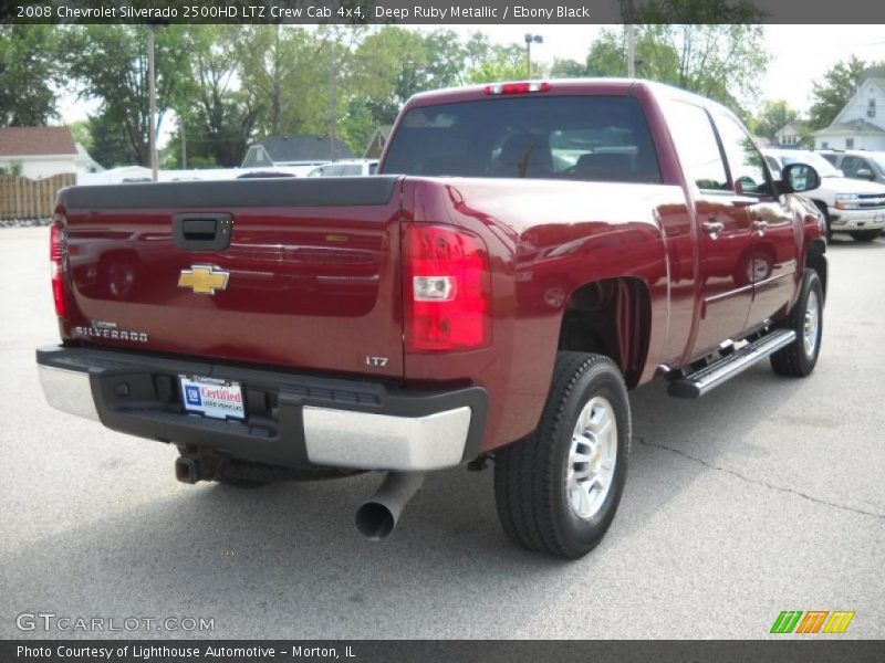 Deep Ruby Metallic / Ebony Black 2008 Chevrolet Silverado 2500HD LTZ Crew Cab 4x4