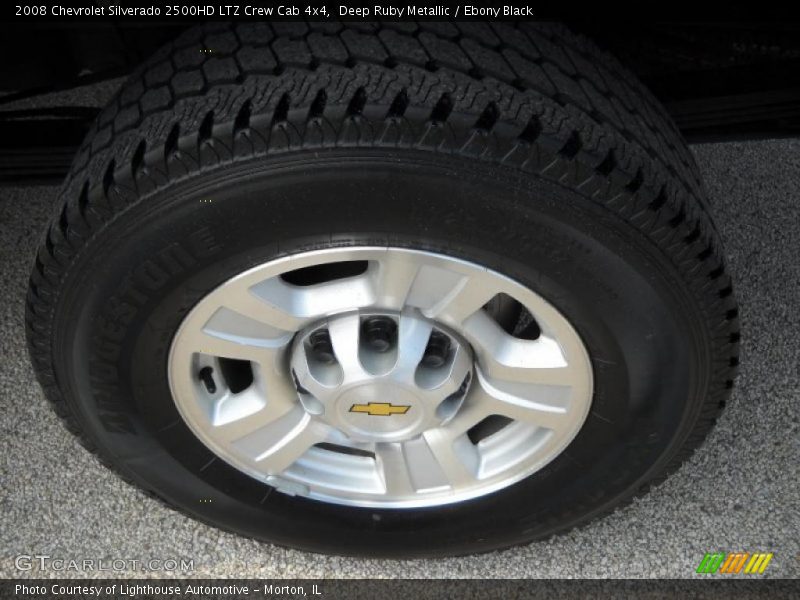 Deep Ruby Metallic / Ebony Black 2008 Chevrolet Silverado 2500HD LTZ Crew Cab 4x4