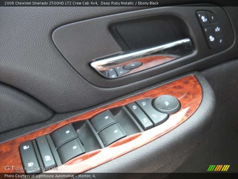 Deep Ruby Metallic / Ebony Black 2008 Chevrolet Silverado 2500HD LTZ Crew Cab 4x4
