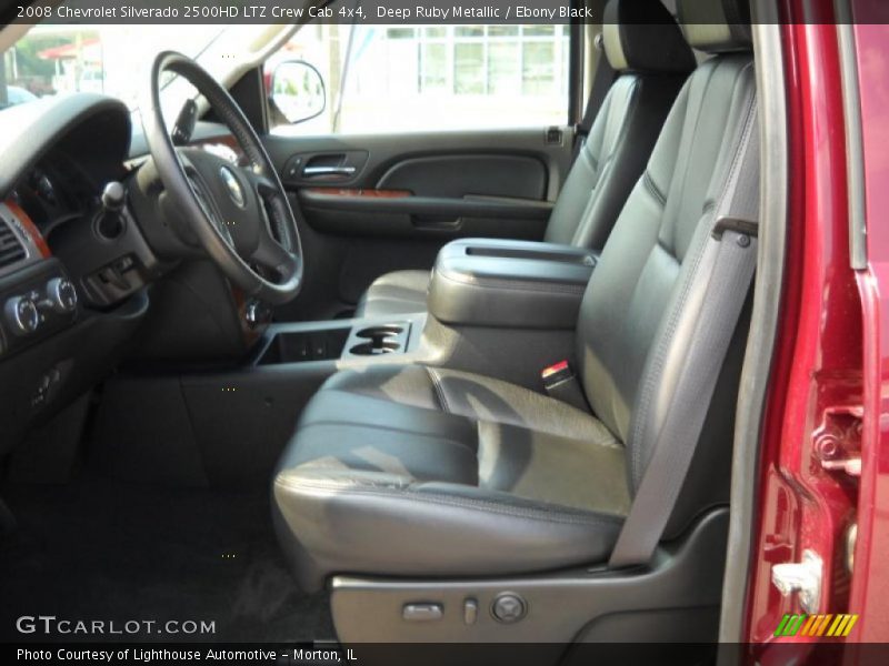 Deep Ruby Metallic / Ebony Black 2008 Chevrolet Silverado 2500HD LTZ Crew Cab 4x4