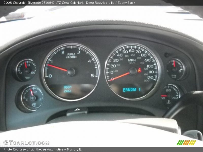 Deep Ruby Metallic / Ebony Black 2008 Chevrolet Silverado 2500HD LTZ Crew Cab 4x4