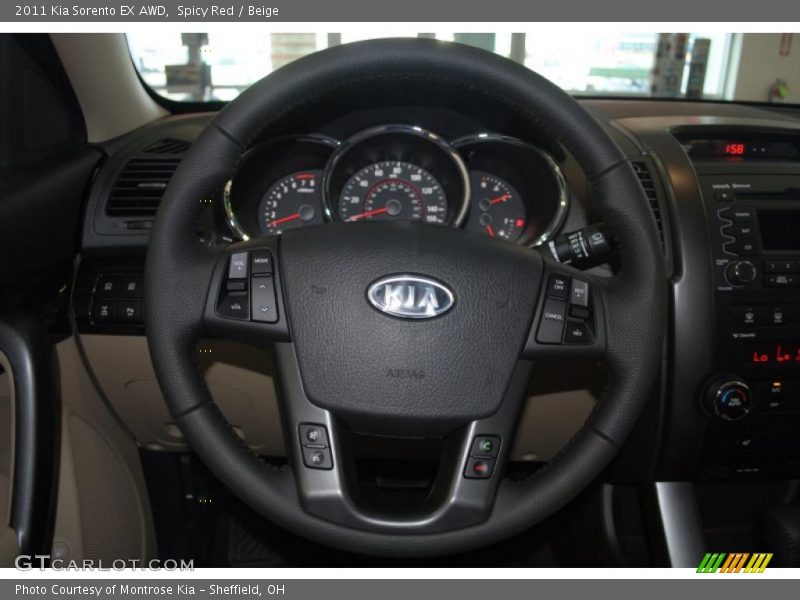 Spicy Red / Beige 2011 Kia Sorento EX AWD