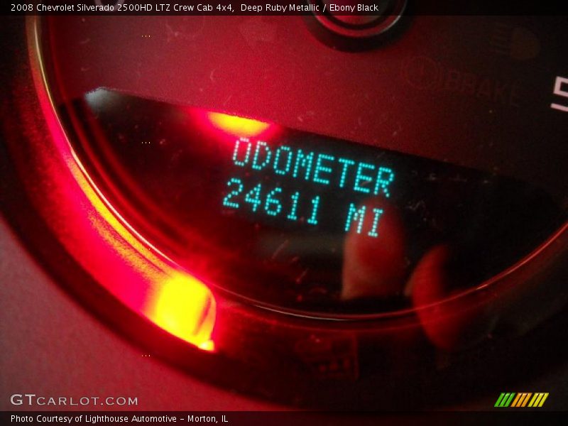 Deep Ruby Metallic / Ebony Black 2008 Chevrolet Silverado 2500HD LTZ Crew Cab 4x4