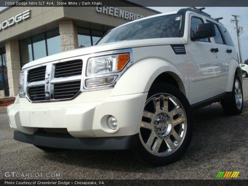 Stone White / Dark Khaki 2009 Dodge Nitro SLT 4x4