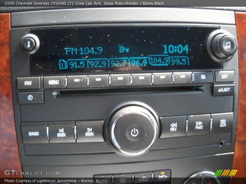 Deep Ruby Metallic / Ebony Black 2008 Chevrolet Silverado 2500HD LTZ Crew Cab 4x4